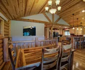 Cabin close to Nemo, private stocked pond and hot tub great for families!