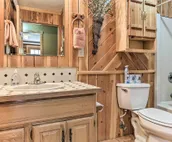 Hill City Log Cabin w/ On-Site Trout Fishing!