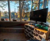 Cabin on the river, great views, swim access