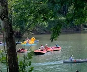 Cabin on the river, great views, swim access
