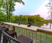 Log Cabin + Guest House on a Pond with Hot Tub