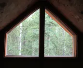Charming Forest Cabin -sled dogs