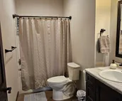 Spacious modern lodge outside of city.