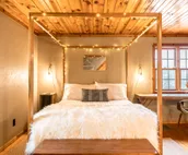 Log Cabin + Guest House on a Pond with Hot Tub