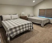 Spacious modern lodge outside of city.