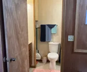 A small house in a quiet neighborhood