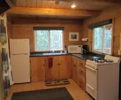 Charming Forest Cabin -sled dogs