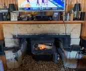 Cabin on the river, great views, swim access