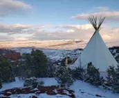 Tipi 7 w/Day Pass for Hot Springs
