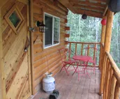 Charming Forest Cabin -sled dogs