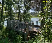 King bed, private entrance w/private dock access