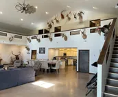 Spacious modern lodge outside of city.