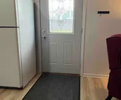 A small house in a quiet neighborhood