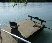King bed, private entrance w/private dock access