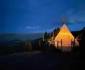 Tipi 7 w/Day Pass for Hot Springs