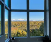 Stunning mountain view, modern, off the grid house