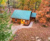 Log Cabin + Guest House on a Pond with Hot Tub