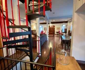 100 year old house with a castle inspired feel.