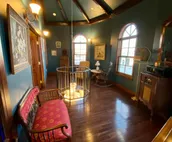 100 year old house with a castle inspired feel.