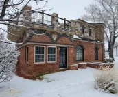 100 year old house with a castle inspired feel.