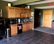 Canyon-side walkout basement and antique shop