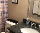 Private room with a full bed and futon.