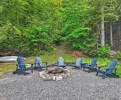 2-Acre Lakefront Greenville Home w/ Cottage + Dock