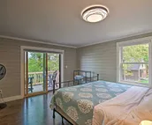 2-Acre Lakefront Greenville Home w/ Cottage + Dock
