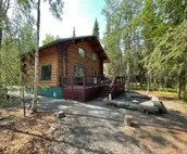 Riverfront Log Home on World Famous Kenai River