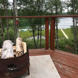 The Rusty Salmon Lake House with Deck and Dock