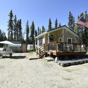 Chez Benz Cabin near Harding Lake State Recreation Area.