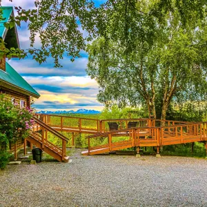 Private Lodging on 12 Acres with Kenai Mountain Views