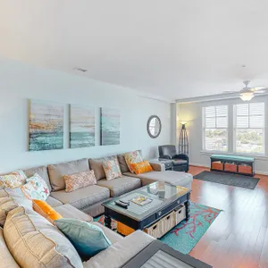 Amazing ocean & bay views from 3rd-floor condo with on-site pool & fitness ce...