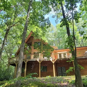 Spacious, Wooded views near HELEN and Dahlonega