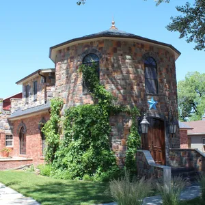 100 year old house with a castle inspired feel.