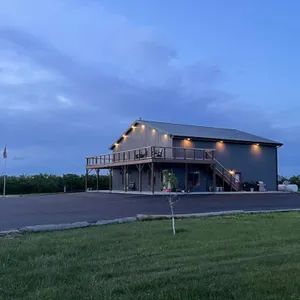 Spacious modern lodge outside of city.