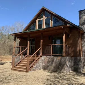 Standing Bear Studio Cabin with Hot Tub on the Deck by RedAwning