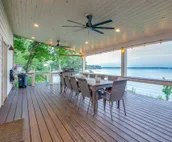 Grand Lakefront Oasis with boat dock
