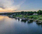 Grand Lakefront Oasis with boat dock