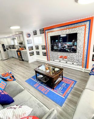 Edmonton Oilers® Fan Cave Coventry Homes - Contemporary - Basement